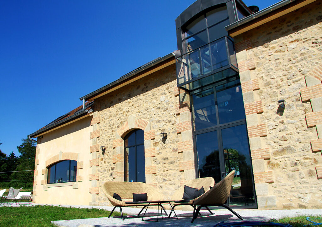 Structures acier d'une maison pour Boudier métallerie